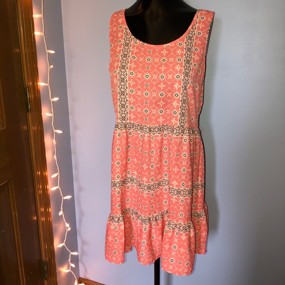 salmon colored sundress
